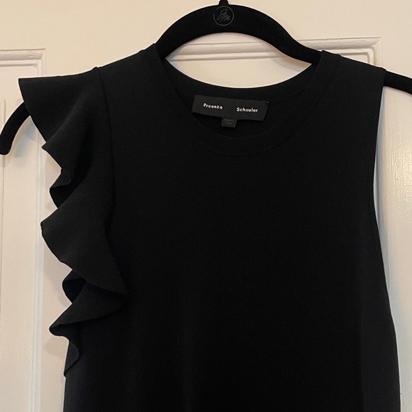 Stunning Proenza Schouler Black Ruffle Sleeve Dress, size XS - Picture 2 of 6